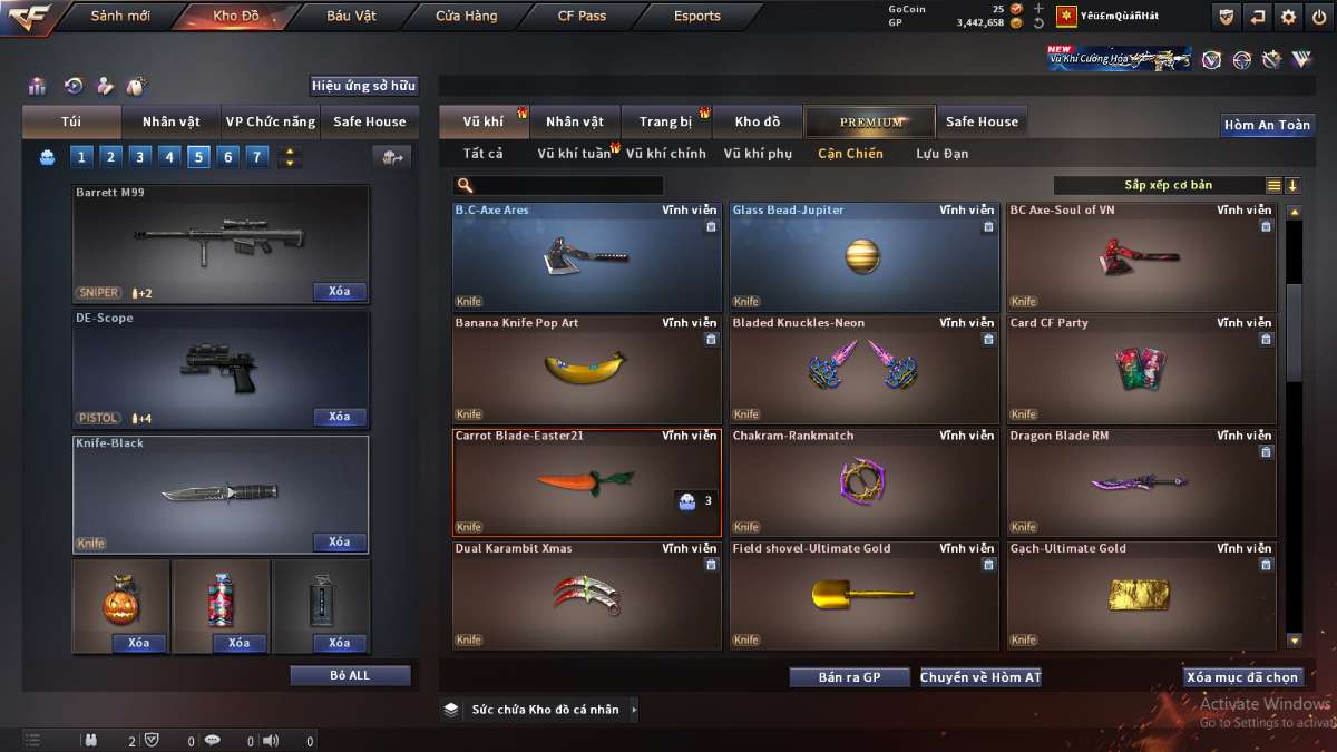 shop acc cf uy tin gia re